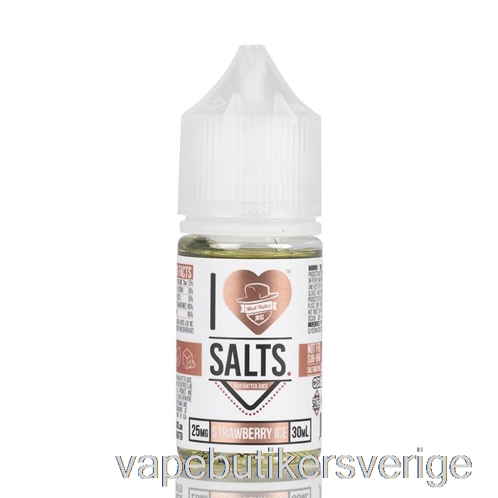 Vape Sverige Jordgubbsis - Jag älskar Salter - 30ml 25mg